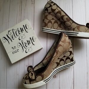 Coach Wedge shoes Women’s size 8
